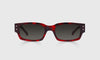 [03 - Cherry Red Tortoise Front with Charcoal Temples]