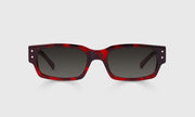 03 - Cherry Red Tortoise Front with Charcoal Temples