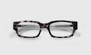 06 - Pebble and Black Tortoise Front with Milky White Temples