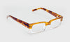 [21 - Light tortoise and clear crystal front with light tortoise temples]