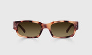 22 - Vanilla Tortoise Front with Brown Crystal Temples