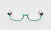 [59 - Green and Blush Layered Crystal Front with Pink Crystal Temples]