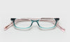 [59 - Green and Blush Layered Crystal Front with Pink Crystal Temples]