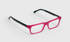 [45 - Fuschia Front and Pink with Teal Zebra Temples]