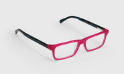 45 - Fuschia Front and Pink with Teal Zebra Temples