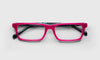 [45 - Fuschia Front and Pink with Teal Zebra Temples]