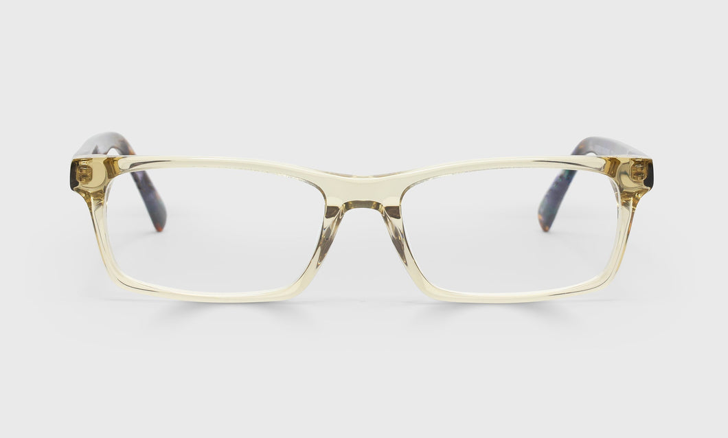 [86 - Sand Crystal Front with Blue Multi-Color Temples]