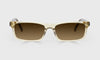 [86 - Sand Crystal Front with Blue Multi-Color Temples]