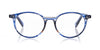 [15 - Blue and Brown Striped Front with Blue Crystal Temples]