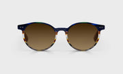 57 - Blue Multi-Stripe Front with Light Brown Temples