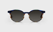 57 - Blue Multi-Stripe Front with Light Brown Temples