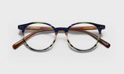 57 - Blue Multi-Stripe Front with Light Brown Temples