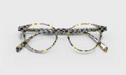 97 - Yellow, Black, & White Checker Front and Temples