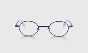 09 - Navy Metal Front and White Temples