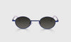 [09 - Navy Metal Front and White Temples]