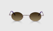 75 - Silver Metal Front with Purple Temples