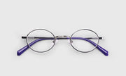 75 - Silver Metal Front with Purple Temples