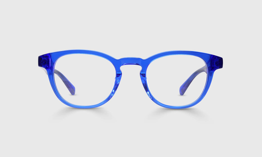 [09 - Electric Blue Crystal Front and Temples]