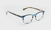 59 - Teal Multi-Stripe Front and Teal Tortoise Temples