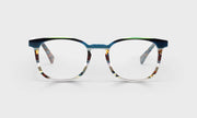 59 - Teal Multi-Stripe Front and Teal Tortoise Temples