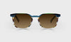 [59 - Teal Multi-Stripe Front and Teal Tortoise Temples]