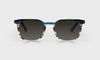 [59 - Teal Multi-Stripe Front and Teal Tortoise Temples]