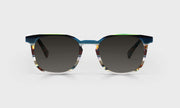 59 - Teal Multi-Stripe Front and Teal Tortoise Temples