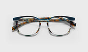 59 - Teal Multi-Stripe Front and Teal Tortoise Temples