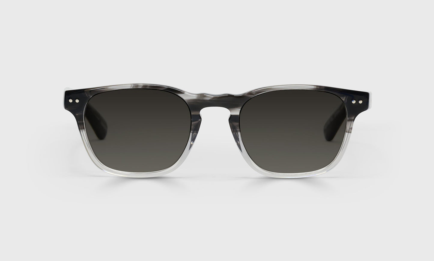 [88 - Black Grey Fade Front with Black Temples]