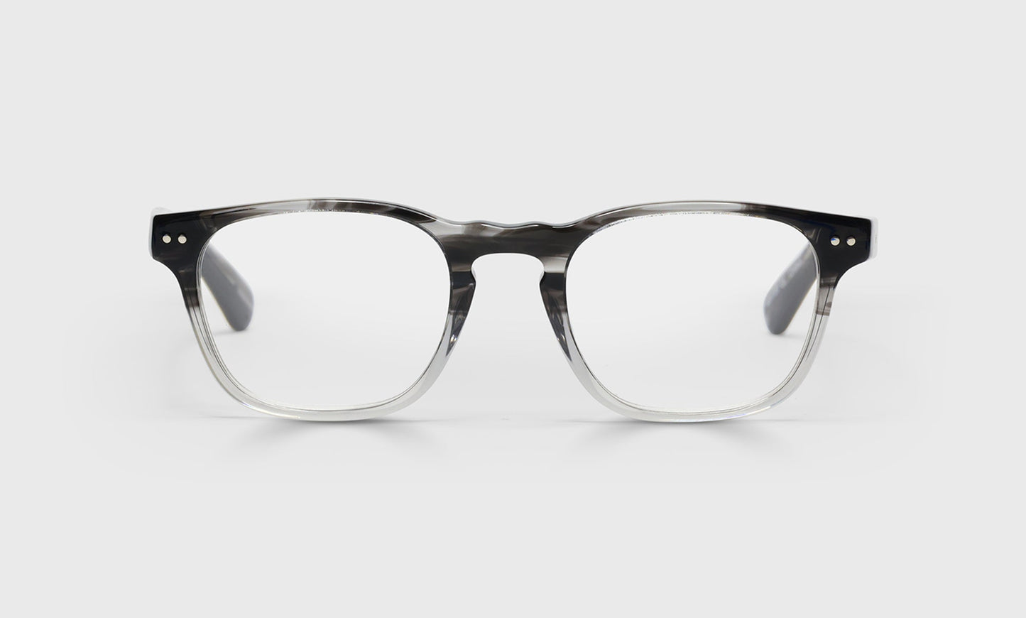 [88 - Black Grey Fade Front with Black Temples]