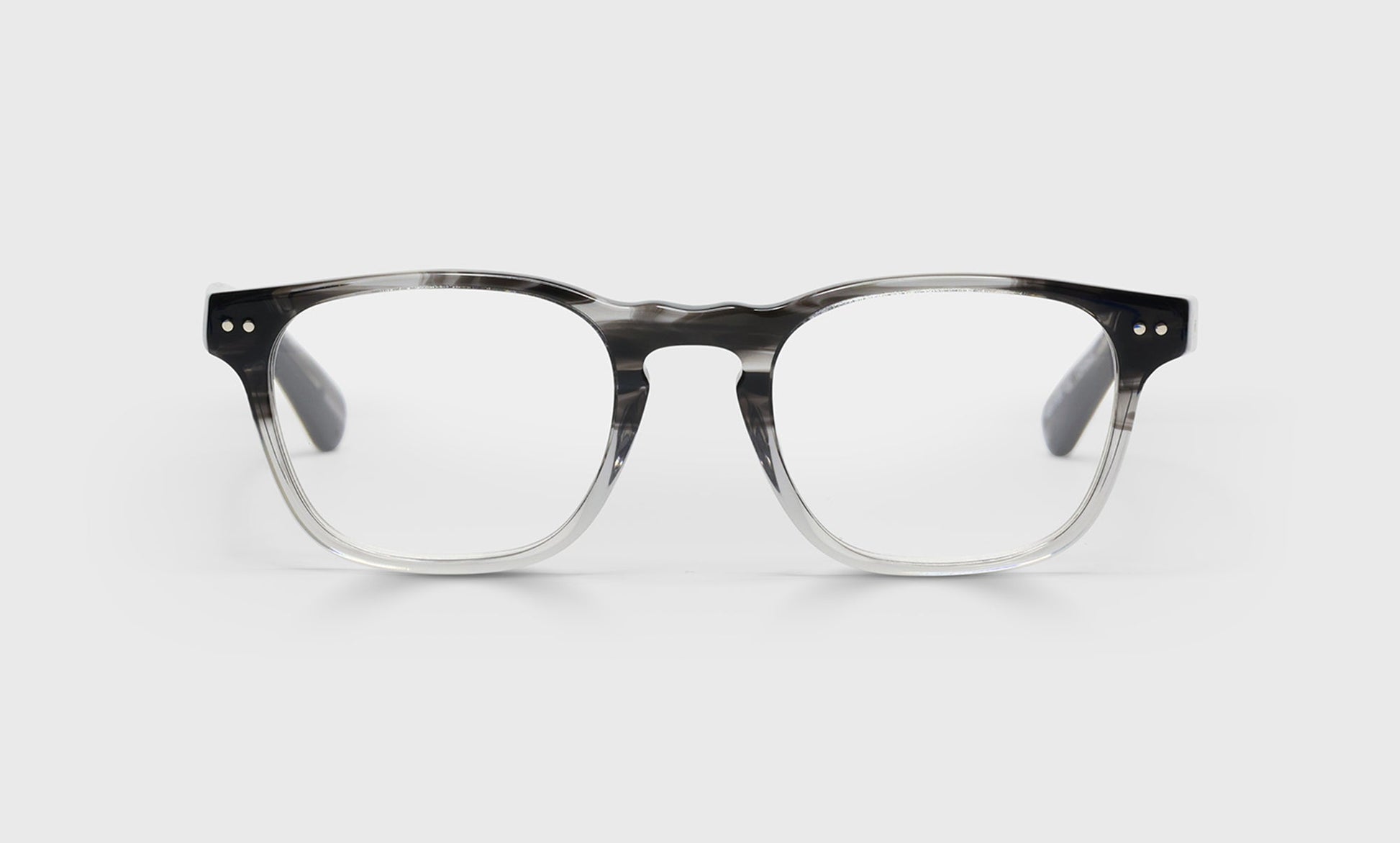 [88 - Black Grey Fade Front with Black Temples]