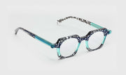 00 - Black Chop and Teal Front and Temples