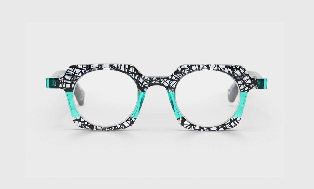 [00 - Black Chop and Teal Front and Temples]