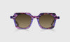 [15 - Purple, Pink, and Gold Mosaic Front and Temples]