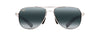 [Neutral Grey Lenses, Silver With Blue And Light Blue Frame]