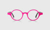 [45 - Layered Electric Pink, White, and Black Front and Temples]