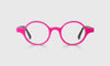 [45 - Layered Electric Pink, White, and Black Front and Temples]