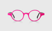 45 - Layered Electric Pink, White, and Black Front and Temples