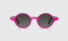 [45 - Layered Electric Pink, White, and Black Front and Temples]