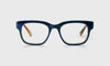 [59 - Layered Teal Front with Blonde Horn Temples]