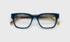 [59 - Layered Teal Front with Blonde Horn Temples]