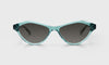 [59 - Teal Crystal Front with Teal Demi Temples]