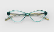 59 - Teal Crystal Front with Teal Demi Temples