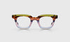 [10 - Earth Tone Stripe Front with Blue Grey Temples]