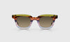 [10 - Earth Tone Stripe Front with Blue Grey Temples]