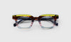 [10 - Earth Tone Stripe Front with Blue Grey Temples]