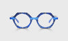 [59 - Blue Pattern Front with Blue Crystal Temples]