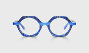 59 - Blue Pattern Front with Blue Crystal Temples