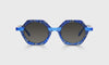 [59 - Blue Pattern Front with Blue Crystal Temples]