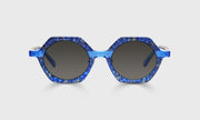 59 - Blue Pattern Front with Blue Crystal Temples